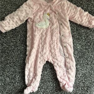 Baby Gear Pink Swan Footie